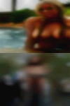 Naked woman with boobs swinging